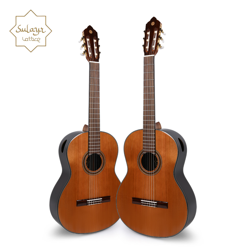 Sulayr beginner's advanced entry-level classical guitar with red cedar single-ply; 39-inch Spanish barrel-shaped classical guitar(SL-100CD-2)