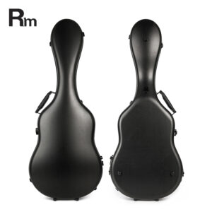 RM Carbon Fiber 39-inch Classical Black Crystal Guitar Case with Exquisite Interior, Thickened Waterproof and Shockproof(Aether)
