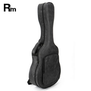 RM Strata -D-black  Acoustic Guitar Classical Guitar Foam Case with Exquisite Interior Lining, Thickened Waterproof and Scratch-Resistant Fabric