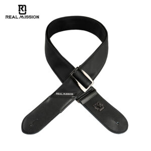 Guitar Straps for Electric & Bass Guitar, Leather Acoustic Guitar Strap with Leather Ends, Adjustable Length