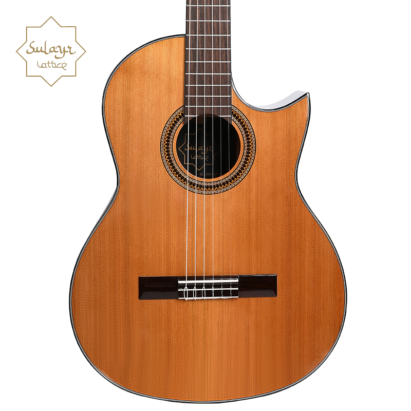 Sulayr Guitars Beginner to Advanced Redwood Sapele Solid Top Classical 39 Inch Spanish Barrel Type Classical(SL-100CD-CW) - 图片 3