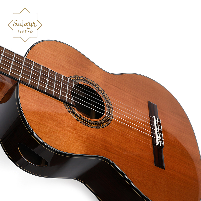 Sulayr beginner's advanced entry-level classical guitar with red cedar single-ply; 39-inch Spanish barrel-shaped classical guitar(SL-100CD-2) - 图片 3