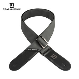 Guitar Straps for Electric & Bass Guitar, Leather Acoustic Guitar Strap with Leather Ends, Adjustable Length