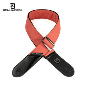 Guitar Straps for Electric & Bass Guitar, Leather Acoustic Guitar Strap with Leather Ends, Adjustable Length