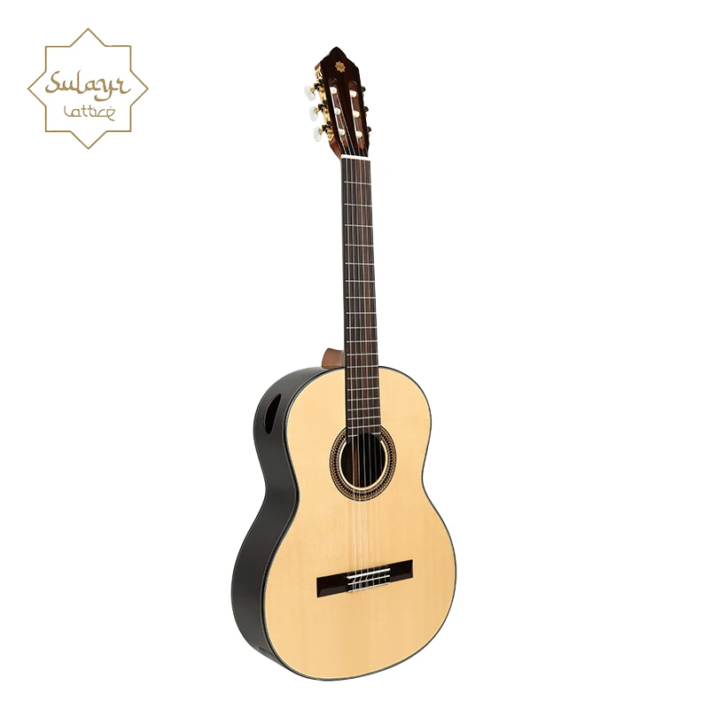 Sulayr 39 Inch Spanish Classic Guitar Gloss Finish 39 Classic Guitars Spruce Solid Top Guitar - 图片 2
