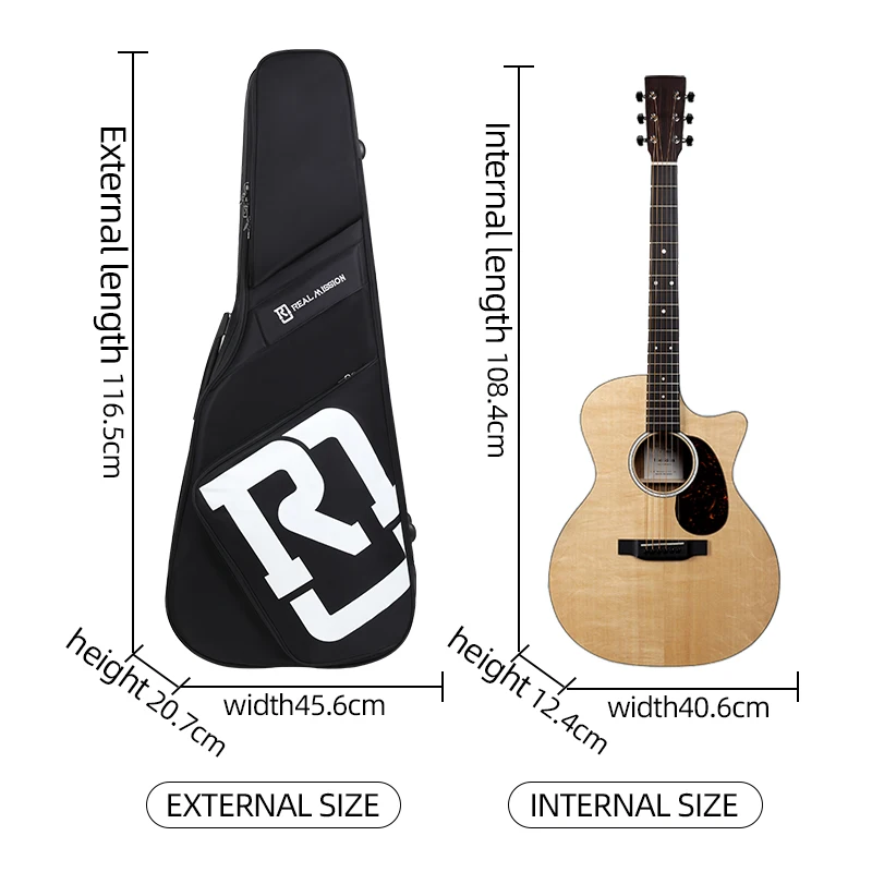 Venus Custom Guitar Case Bag 41-Inch Folk Acoustic and Electric Guitar Waterproof Direct from Manufacturer - 图片 6