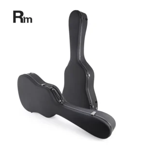 Start94-D RM Rainbow Music Matte Frosted Black Leather Cover 41 Inch Acoustic Guitar Fiber Glass Case Instrument Bags Cases