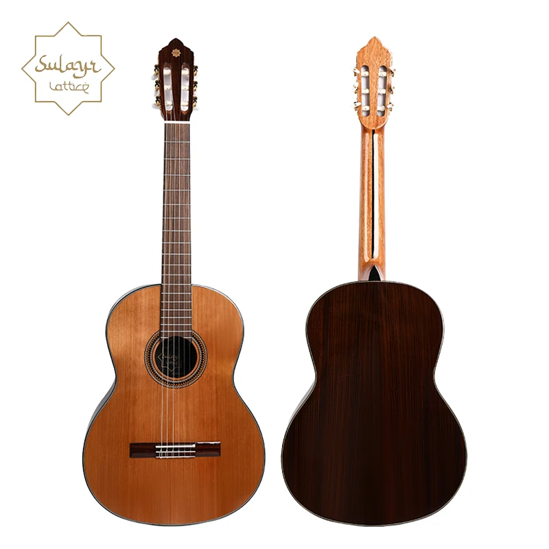 Sulayr Cedar Solid Top Guitar Rosewood Fingerboard Classical Guitars 39 Inch Spanish Classical Guitar - 图片 2