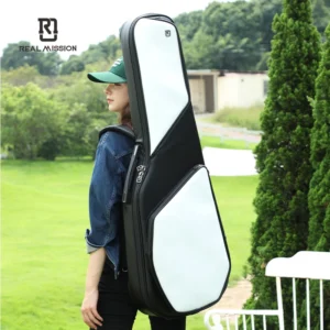 Muses-D Real Mission Thickened Leather Backpack 41-Inch Personalized Acoustic Guitar Bag Folk Songs Inspired Music Playing Case