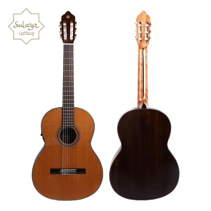 Sulayr Cedar Solid Top Classic Guitar Rosewood Fingerboard Guitar Spanish 39 Classical Guitar