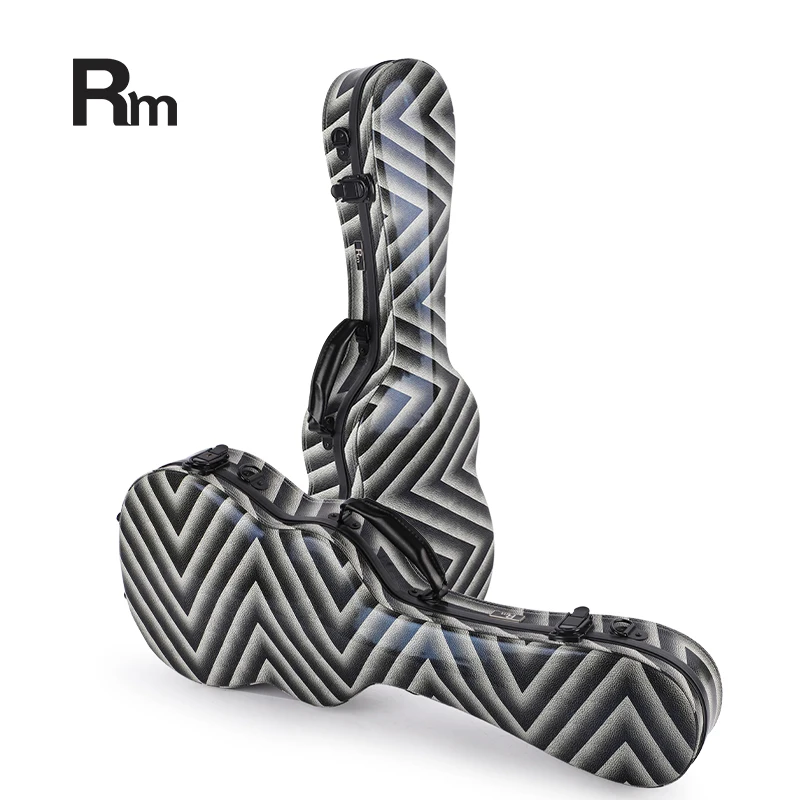 FGC-97 Rm Rainbow Music Instrument Cases Tenor soprano Baritone 24inch Ukulele Fiberglass Hard Cases Small String Guitar Cases - 图片 2