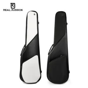 Muses-B High Quality Leather Electric Guitar Bag with Waterproof Bass Gig Bag Padding Case for Instrument Storage
