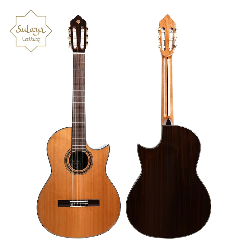 Sulayr Cutway Rosewood Side Classical Guitar Rosewood Fingerboard Classic Guitars Cedar Solid Top Spanish Guitar - 图片 2