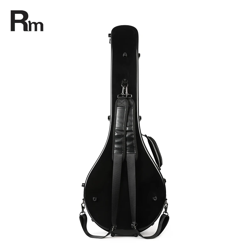Factory Wholesale Hard Stylish Design Banjo Case Custom Leather Guitar Case for Fiberglass Banjo Instrument Bags & Cases - 图片 3