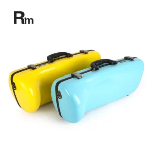 Factory Direct Selling Bright-colored Trumpet Fiberglass Hard Case Shockproof Portable Saxophone Carrying Bag Trumpet Bag Case