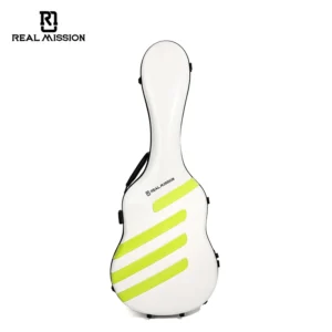 Popular Guitar Hard Case Colorful Fiberglass Classical Guitar Flight Case Wholesale Music Box Custom Guitar Case for Acoustic(FluoriteWhite)