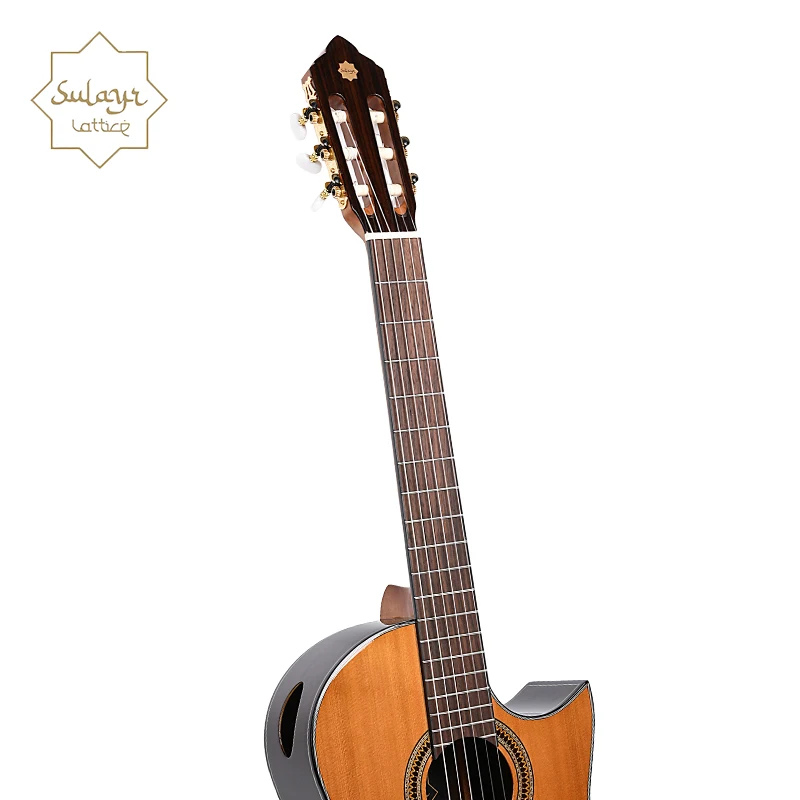 Sulayr Cutway Rosewood Side Classical Guitar Rosewood Fingerboard Classic Guitars Cedar Solid Top Spanish Guitar - 图片 5