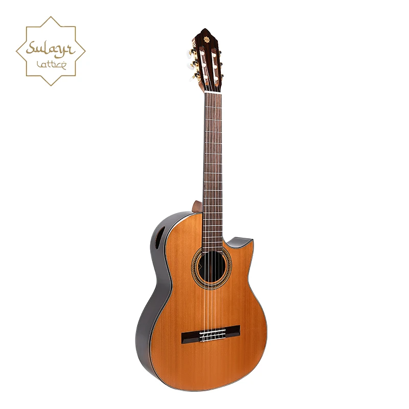 Sulayr Cutway Rosewood Side Classical Guitar Rosewood Fingerboard Classic Guitars Cedar Solid Top Spanish Guitar - 图片 6
