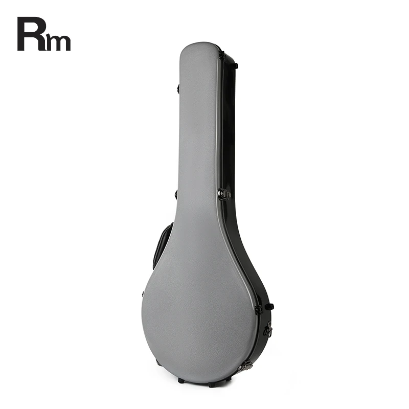 Factory Wholesale Hard Stylish Design Banjo Case Custom Leather Guitar Case for Fiberglass Banjo Instrument Bags & Cases - 图片 2