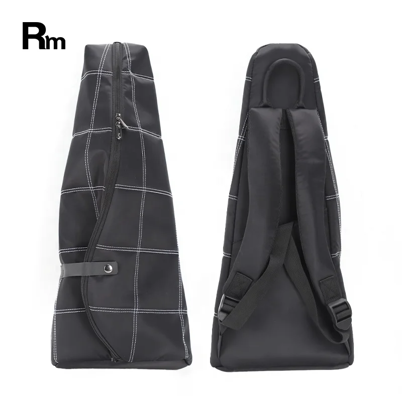 GB16 Rm 27 Inch Waterproof Oxford Cloth Gig Bag Guitar Instrument Soft Pu Leather Guitar Pick Holder Bag Ukulele Bag