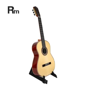 A-50 RM Brand Rainbow 39" Spanish Classical Bass Guitar Solid Spruce Top with Acoustic Headstock Ebony Fingerboard Made China
