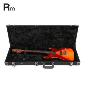 Factory Wholesale Square Electric Guitar Case Hard Leather Custom Guitar Case Electric Bass Guitar Case Bag