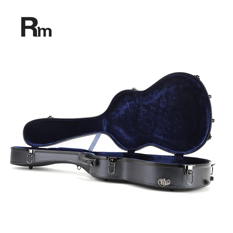 Carbon6-C RM Rainbow Music 40-Inch Acoustic & 39-Inch Classical Guitar Bag Black Leather Fiber Glass Case for Instruments - 图片 3