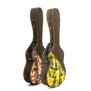 Rm Factory Direct Sale Fiberglass Material Guitar Hard Case Canvas Splicing Fashion Anti-collision Classical Guitar Case