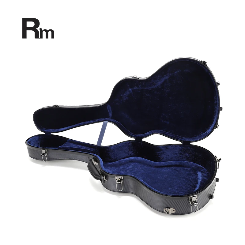 Carbon6-C RM Rainbow Music 40-Inch Acoustic & 39-Inch Classical Guitar Bag Black Leather Fiber Glass Case for Instruments - 图片 6
