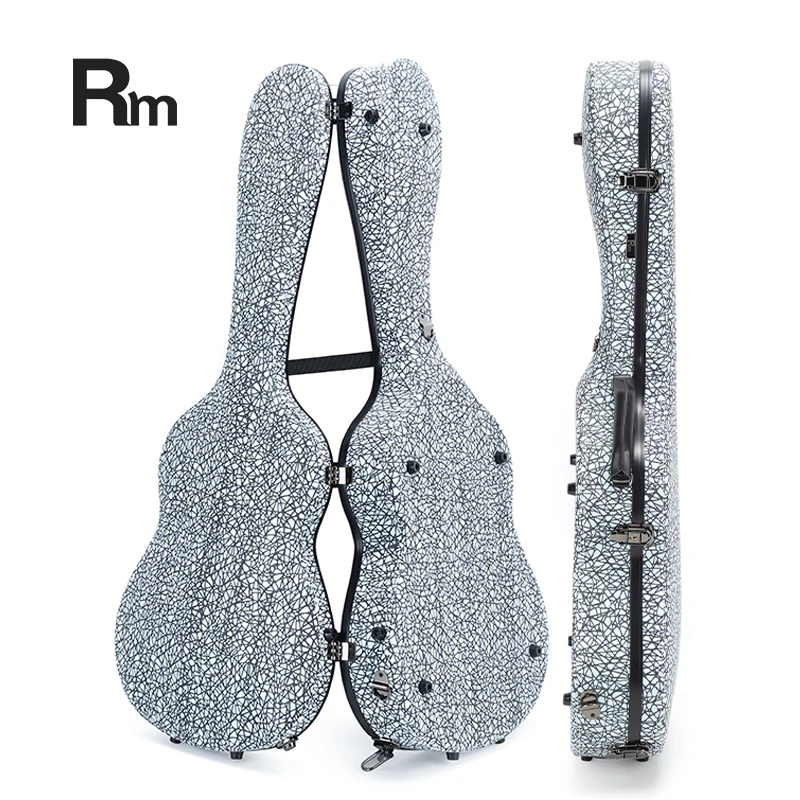 Custom Guitar Case Factory Fashion Instrument Bags&Cases Classical Carbon Fiber Guitar Hard Case - 图片 4