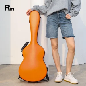 MOON-FGC-CRD Rm Rainbow High Quality Custom Colorful Shaped Classical Acoustic Fiberglass Hard Guitar Case