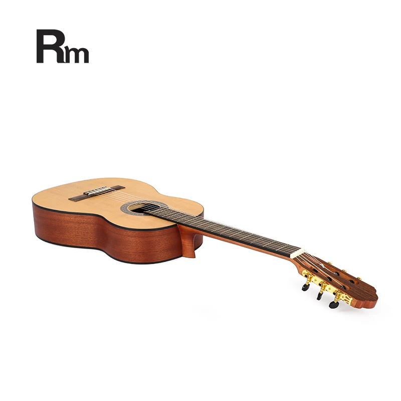 ZY-PTC01 Rm Rainbow Wholesale Cheapest Price Beginner Made in China 39 Inch Classical Guitar Spruce Top Magogany Guitar - 图片 4