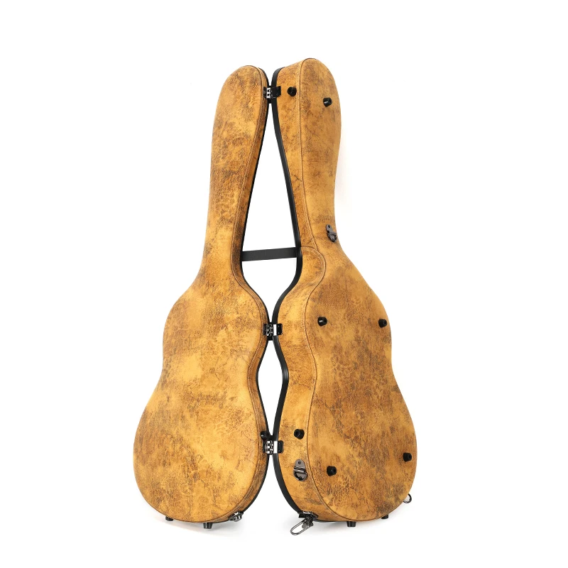 Luxury Shockproof Hard Guitar Case Custom Fiberglass Case With Hygrometer Waterproof Musical Instrument Hard Shell Case - 图片 4