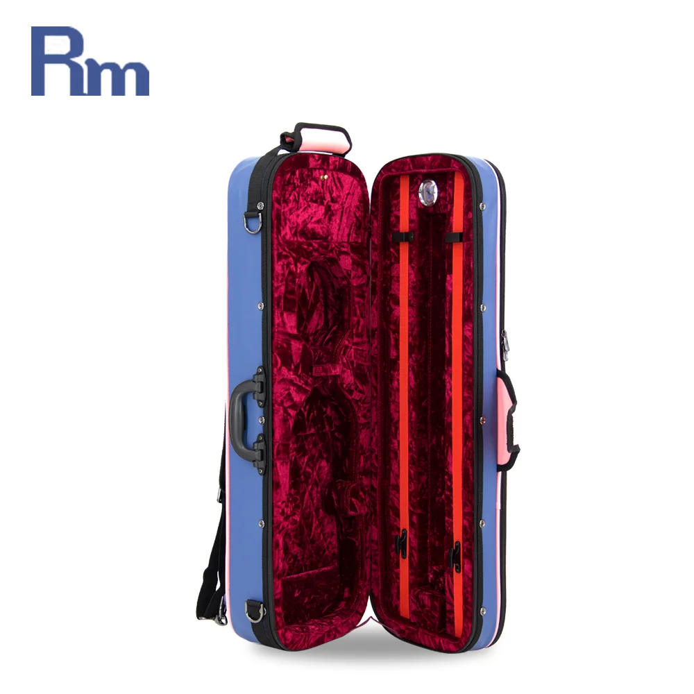 High Quality Violin Foam Case Red Velvet 4/4 Violin Bag Lightweight Polyfoam Violin Case - 图片 3