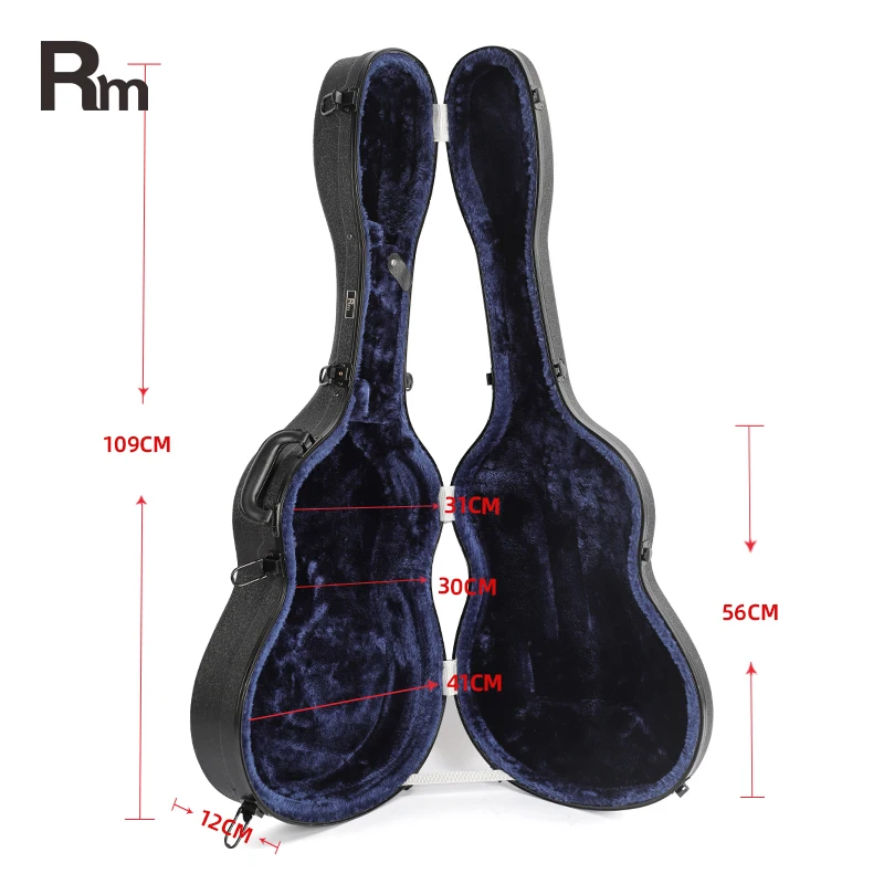 ABS007-D Rm Rainbow Musical Instrument Gig Bags Ready to Ship Electric Guitar ABS Case Instrument Bags & Cases Guitar Hard case - 图片 2