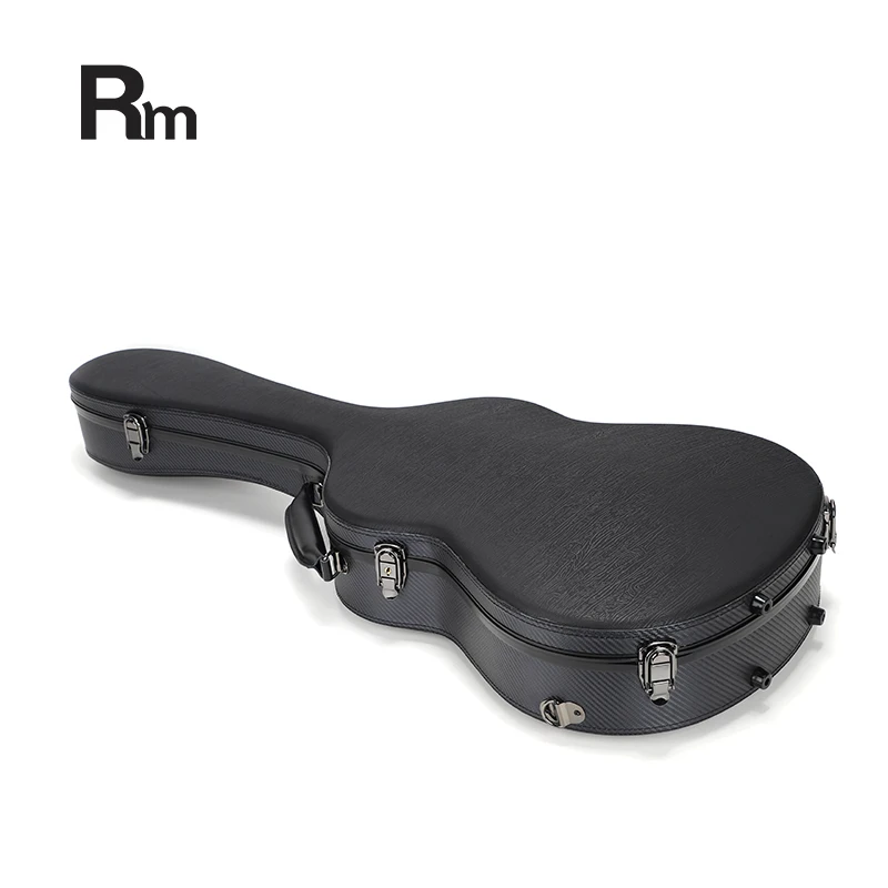 Carbon6-C RM Rainbow Music 40-Inch Acoustic & 39-Inch Classical Guitar Bag Black Leather Fiber Glass Case for Instruments - 图片 2