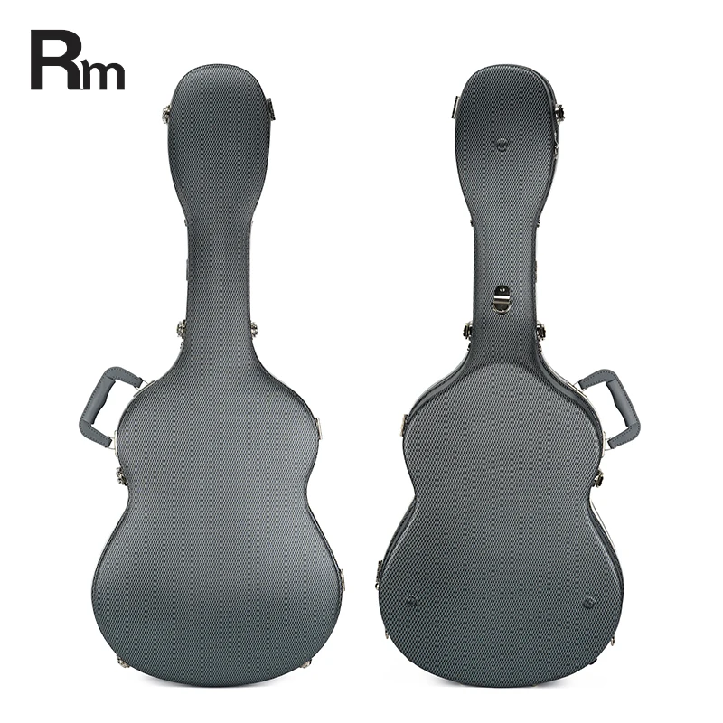 Rm ABS Material Musical Instrument Hard Shell Case Acoustic Guitar Black Portable Case Lightweight Guitar Case - 图片 2