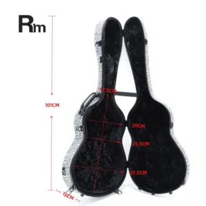 Carbon3-C   Rm Rainbow Musical Instrument  Hot Sale Fashion Fiber Glass Classical Guitar Case  Acoustic Guitar case