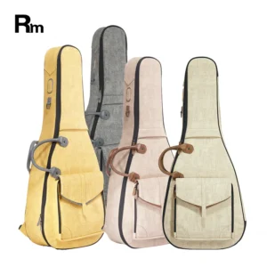 FLA RM Custom Leather Guitar Gig Bag Rainbow High Quantity Colorful Waterproof Electric Guitar Case for Ukulele