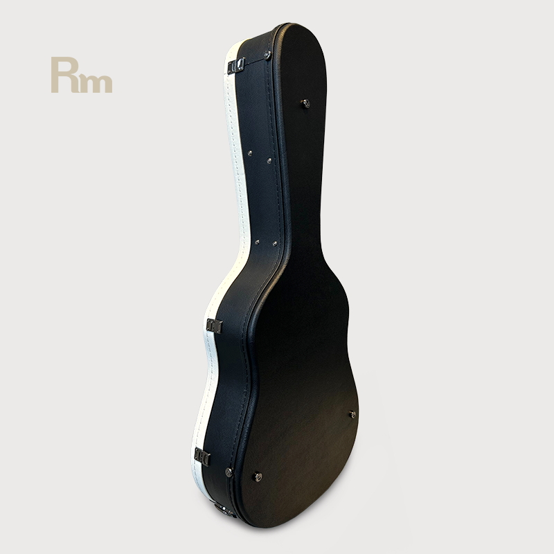 WC102-W1 Custom Wholesale Guitar Hard Case Shell Shockproof Material Wooden Leather Electrical Guitar Bass Acoustic Guitar Case - 图片 6