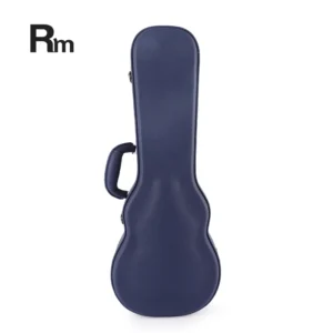 21/24/27 Inch Grey Blue Waterproof Leather Ukulele Hard Case Custom Guitar Case for Musical Instruments