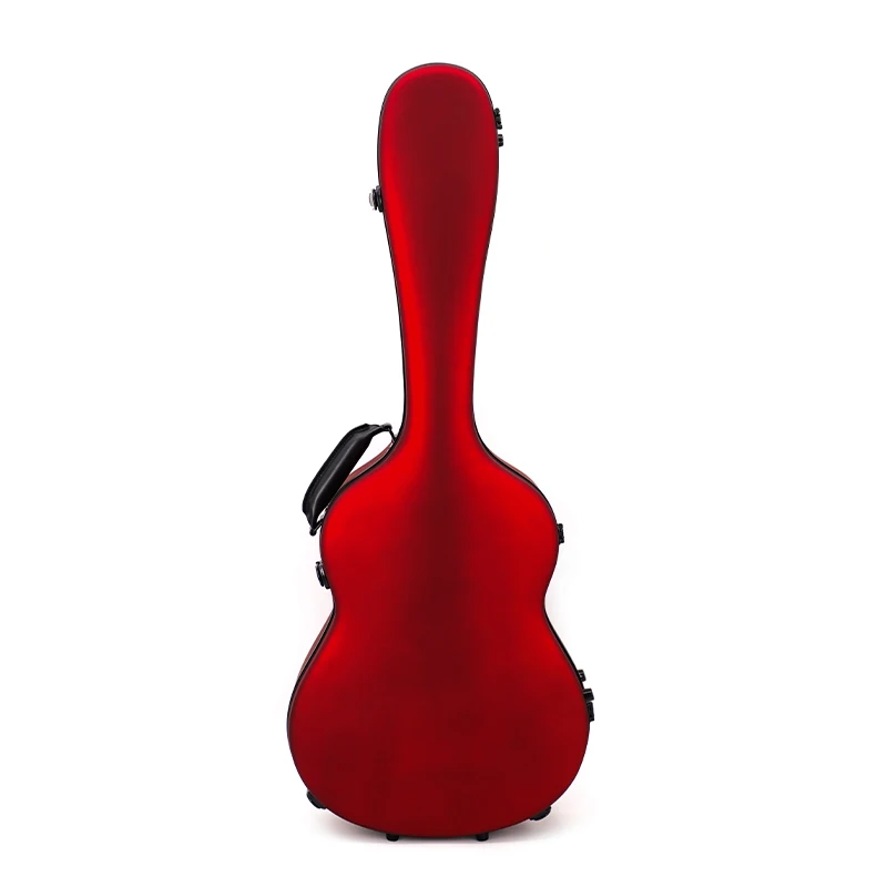 MOON-C-MRD RM Fiberglass Guitar case 39 Inch Waterproof Shockproof Hard case Red Painted Genineleather Handle - 图片 4