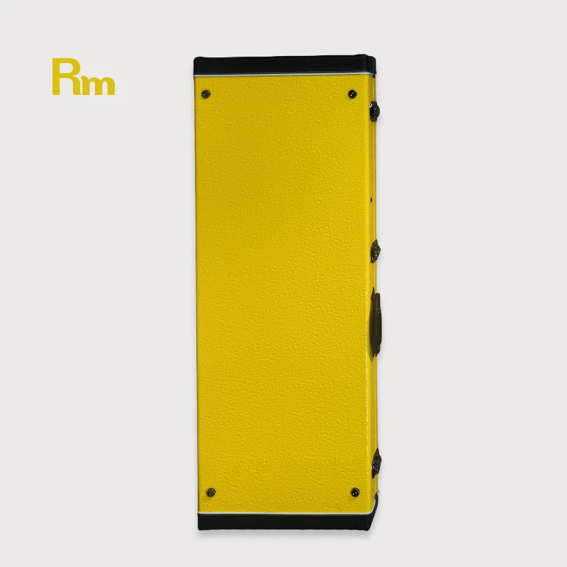 WC101A-ER Custom Square Hard Electric Guitar Case Wholesale Leather and Wood Shell Drop-Proof and Shock-Proof Design - 图片 2