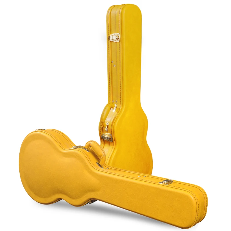 Wholesale Factory Direct Sale Guitar Case Good Protect Waterproof Wooden Hard Shell Case Bright Color Electric Guitar Case - 图片 2