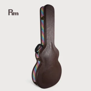 WC91-335 RM OEM ODM Archtop Jazz Electric Guitar 335 Style Hard Case LP Guitar Case Gig Box Made of Leather