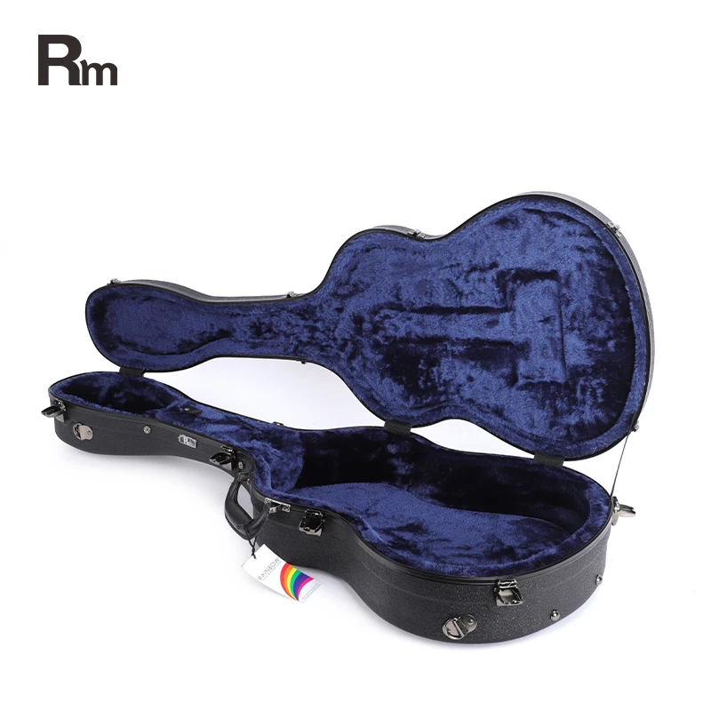 Rm ABS Material Musical Instrument Hard Shell Case Acoustic Guitar Black Portable Case Lightweight Guitar Case - 图片 6