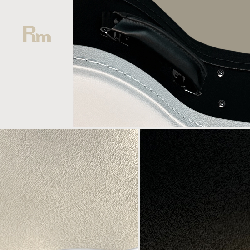 WC102-W1 Custom Wholesale Guitar Hard Case Shell Shockproof Material Wooden Leather Electrical Guitar Bass Acoustic Guitar Case - 图片 3