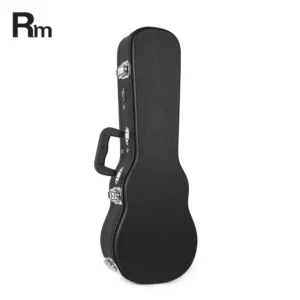24-Inch Concert Ukulele Case With Leather Cover Hardwood Small Guitar Instrument Bag for Bags&Cases