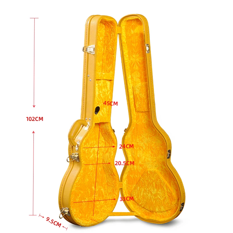 Wholesale Factory Direct Sale Guitar Case Good Protect Waterproof Wooden Hard Shell Case Bright Color Electric Guitar Case - 图片 5