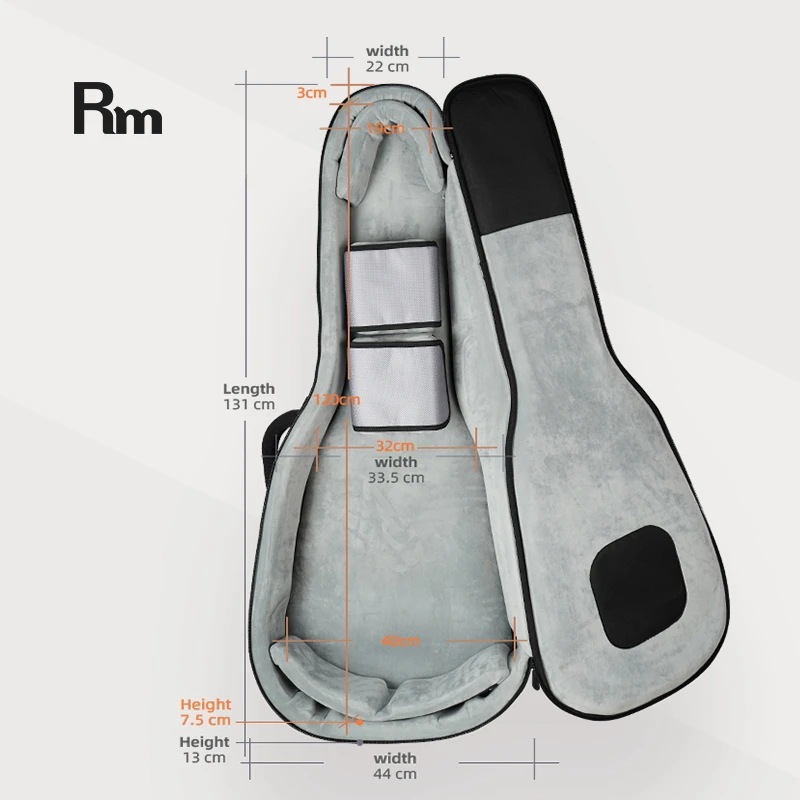 New Design Musical Instrument Bag Hot Sale Waterproof Guitar Gig Bag Adjustable Comfortable Strap Acoustic Guitar Cello Bag - 图片 5